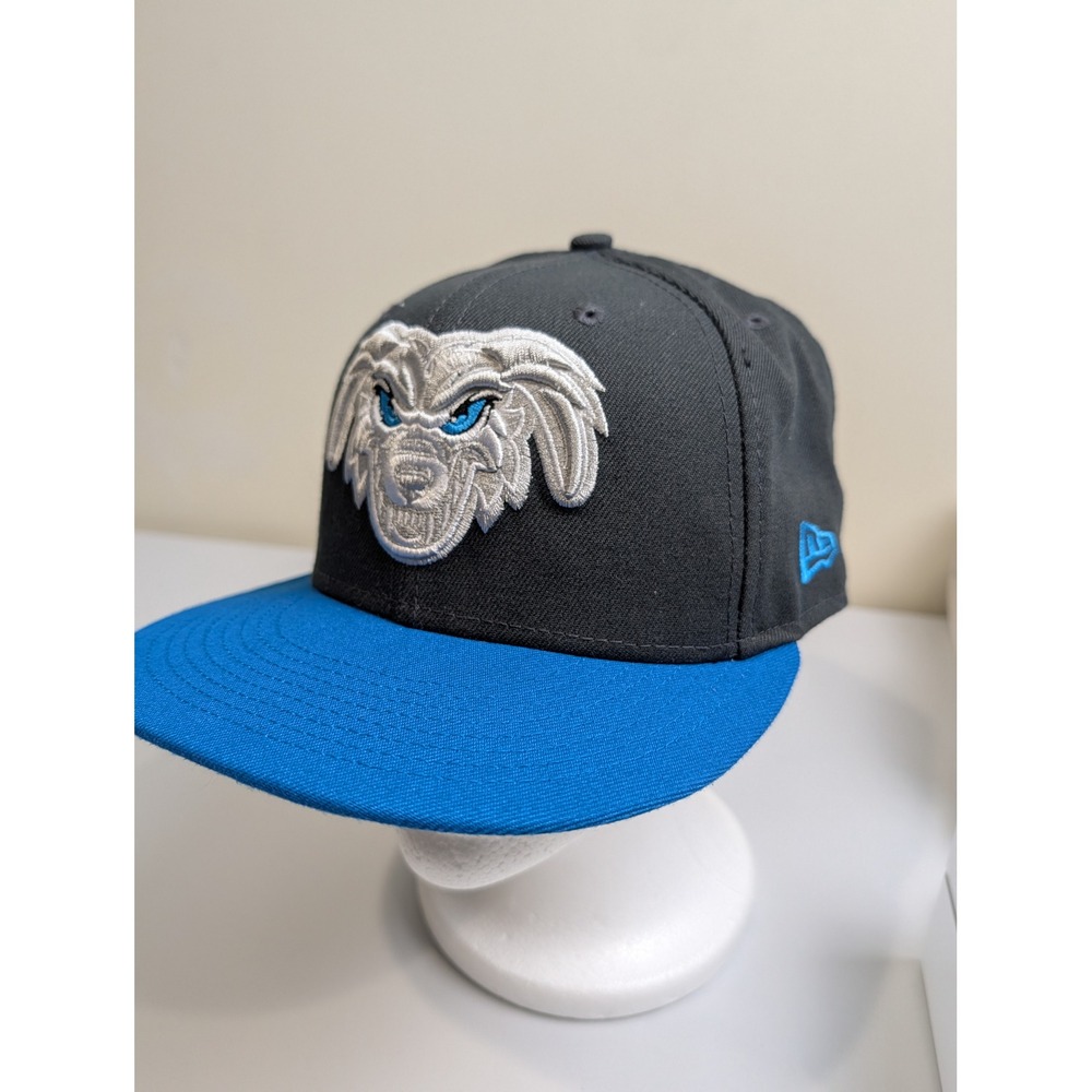 New Era 59FIFTY Fitted Hat Mens 7 3/8 Black Blue Lake Elsinore Storm